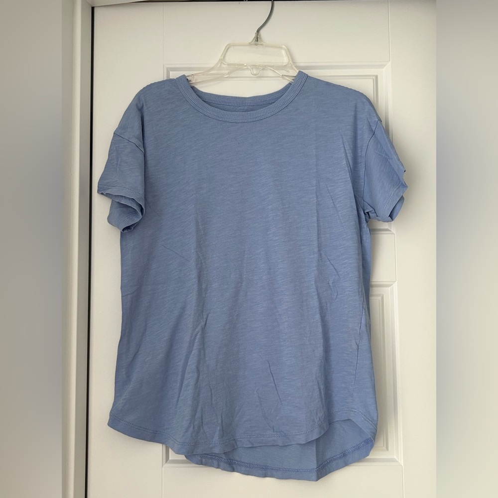 Madewell Crew Neck Light Blue T-Shirt